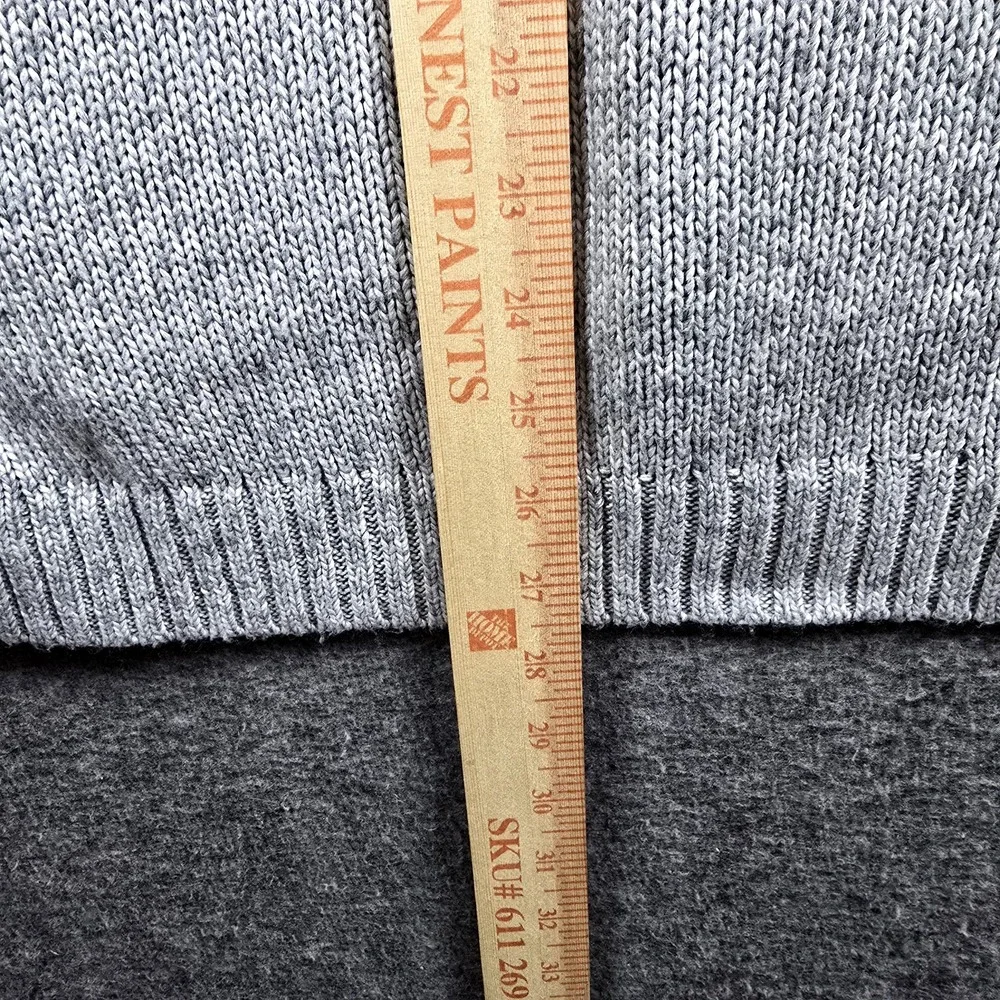 Nine West Women M Grey Gray Pullover Turtleneck Sweater Triple Pattern Comfy - Picture 10 of 11